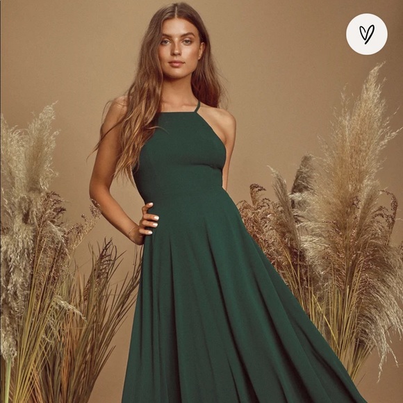 Lulus Dresses & Skirts - Lulus bridesmaids dress size small dark green